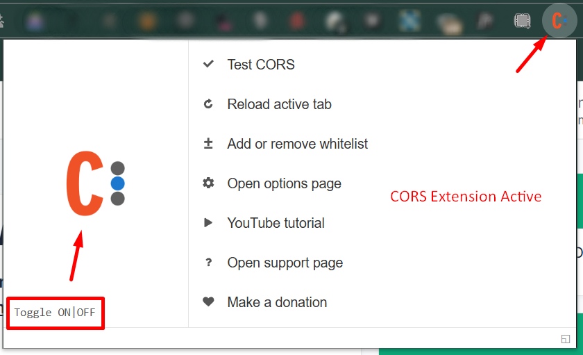 Activate chrome extension